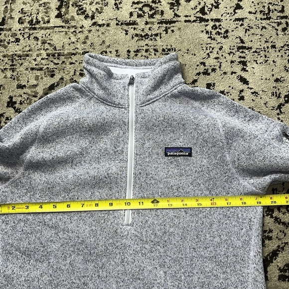 Patagonia Womens Better Sweater 1/4 Zip Size M Fleece Blue Hiking Outdoors - Picture 3 of 8